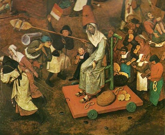 Pieter Bruegel detalj fran fastlagens strid med fastan Spain oil painting art